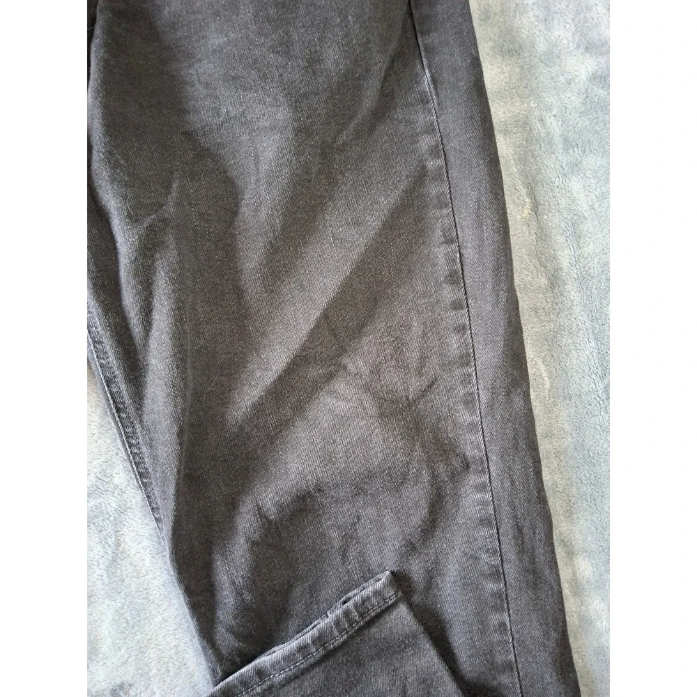 Levi Strauss Co WaterLess Mens Charcoal Black Straight Leg Denim Jeans 34x34 541